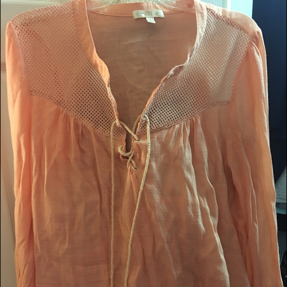 Orange light weight blouse from Buckle